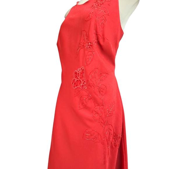 IVAN J MODA Gorgeous Red Embellished Dress Size L - Picture 11 of 16